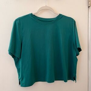 Lululemon Fast and Free Crop Teal